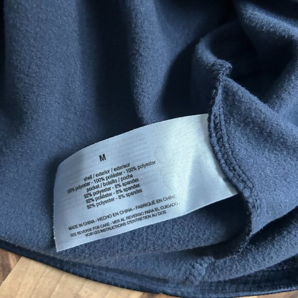 G.H. Bass & Co. Quarter-zip Navy Blue Pullover Men's Medium - Picture 6 of 6